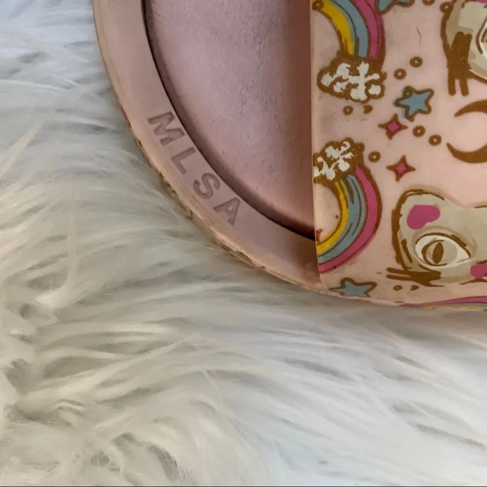 Mel dreamed By Melissa beach slides pink cat 2.5